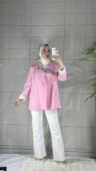 NEVA Model Ceket - Pembe