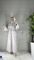 LIVI Model Gömlek Elbise - Bej