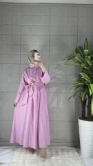 LIVI Model Gömlek Elbise - Pembe
