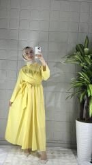 LIVI Model Gömlek Elbise - Sarı