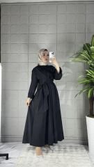 LIVI Model Gömlek Elbise - Siyah