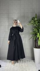 LIVI Model Gömlek Elbise - Siyah