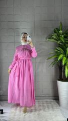 ELIN Model İncili Elbise - Pembe