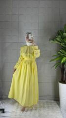 ELIN Model İncili Elbise - Sarı