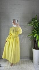 ELIN Model İncili Elbise - Sarı