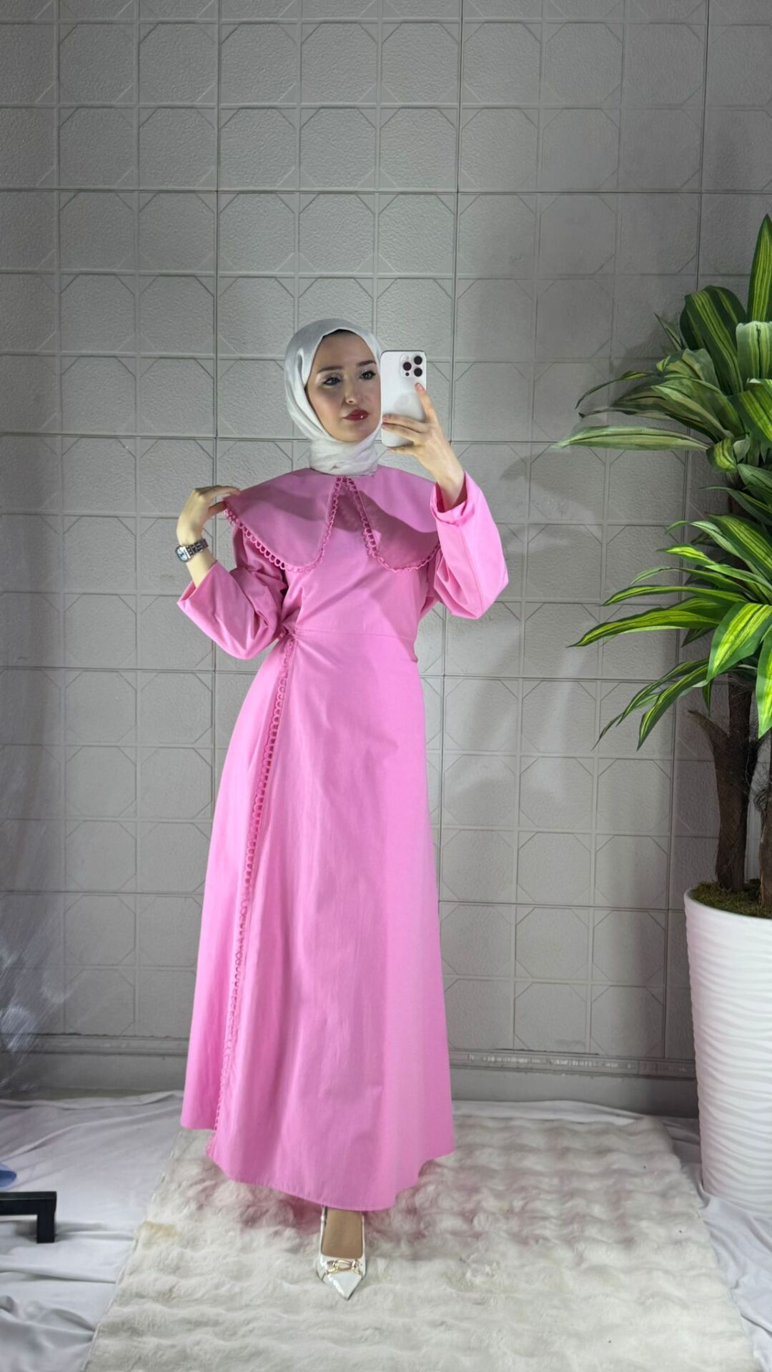 Rüya Model Elbise - Pembe