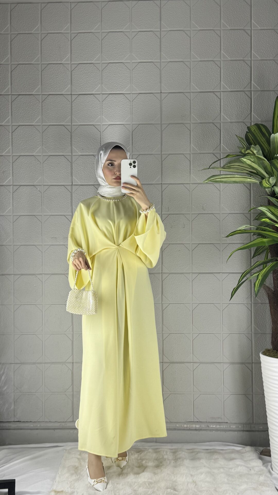 ALYA Model Elbise - Sarı