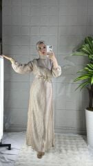 ŞIK Model Elbise - Bej
