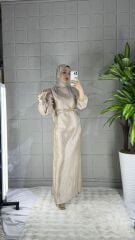 ŞIK Model Elbise - Bej