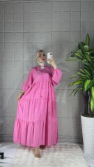Tansel Model Elbise - Pembe