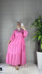 Tansel Model Elbise - Pembe