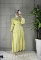 VUAL Model Elbise - Sarı