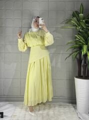 VUAL Model Elbise - Sarı