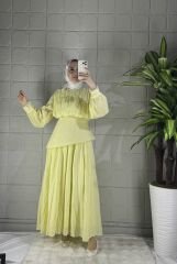 VUAL Model Elbise - Sarı