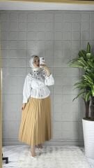 PİLELİ Model Etek - Bej