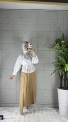 PİLELİ Model Etek - Bej