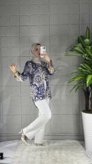 Kimono Model Desenli Gömlek