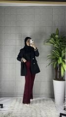 İspanyol Model Pantolon - Bordo