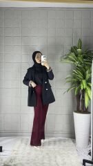 İspanyol Model Pantolon - Bordo