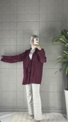Fırfırlı Model Tunik - Bordo