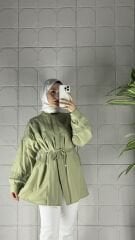 Güpürlü Model Tunik - Yeşil