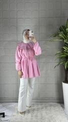 Poplin Model Tunik - Pembe