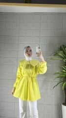 Poplin Model Tunik - Sarı
