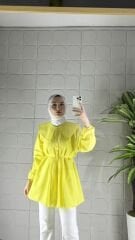 Poplin Model Tunik - Sarı