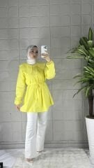 Poplin Model Tunik - Sarı