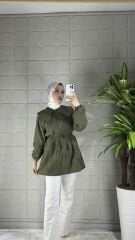 Poplin Model Tunik - Yeşil