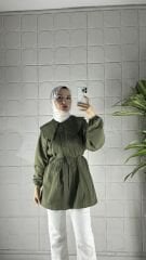 Poplin Model Tunik - Yeşil