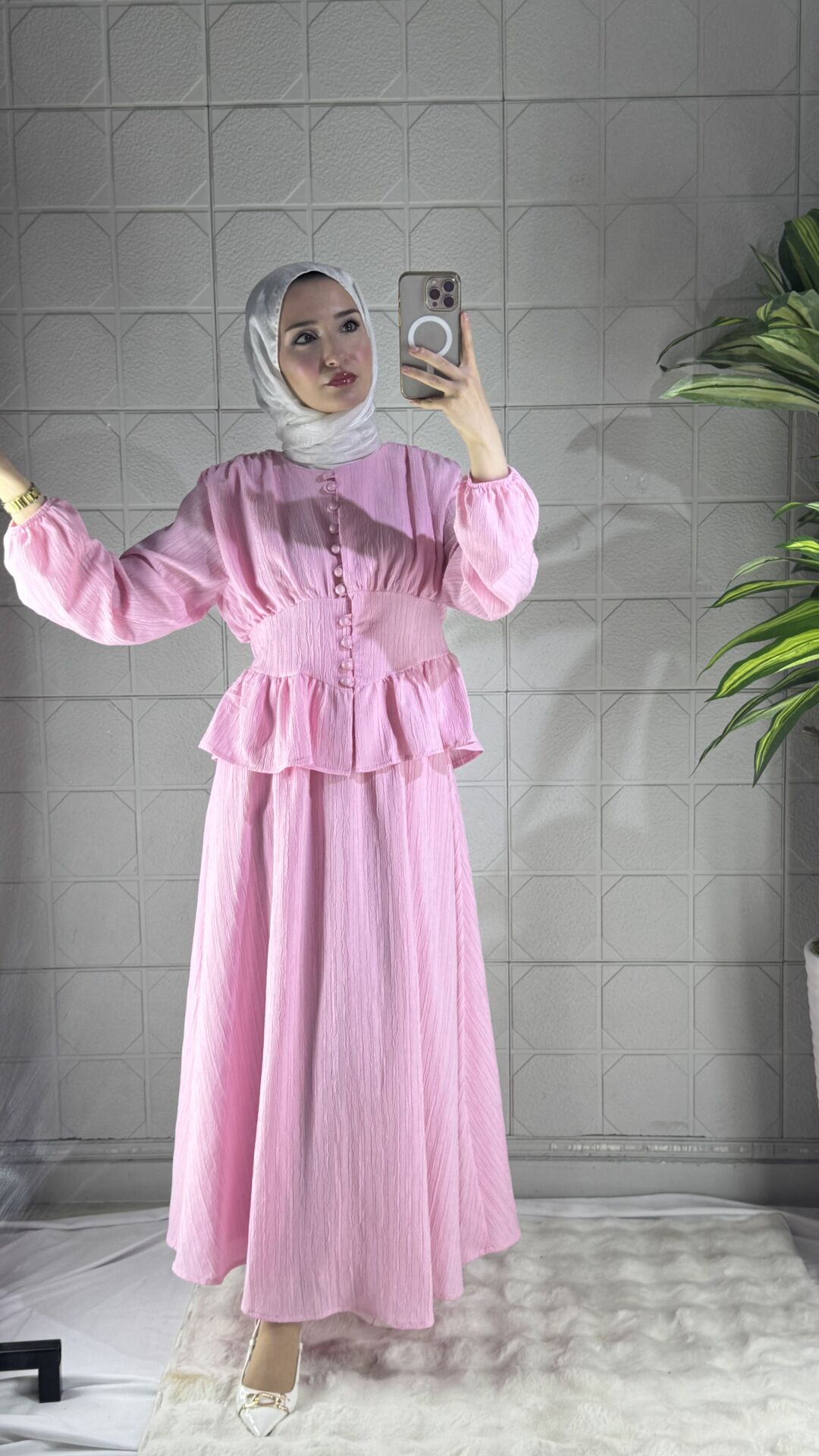 Madonna İkili Model Takım - Pembe